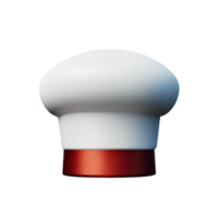 chef chapeau 3d le rendu icône illustration png