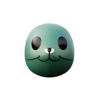 seal 3d rendering icon illustration png