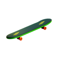 skateboard 3d rendering icon illustration png