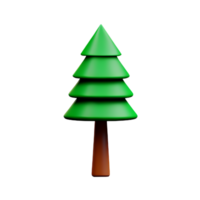 pine 3d rendering icon illustration png