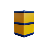 container 3d rendering icon illustration png