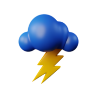 storm 3d renderen icoon illustratie png