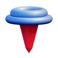 tornado 3d representación icono ilustración png