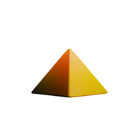 piramide 3d renderen icoon illustratie png