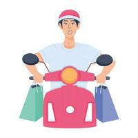 Trendy Shopping Delivery vector