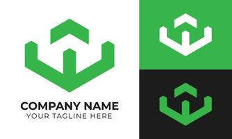 Creative modern minimal monogram abstract initial letter tw logo design template Free Vector