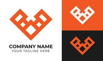 Creative modern real estate house and home logo design template Free Vector