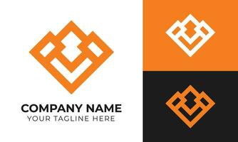 Creative modern real estate house and home logo design template Free Vector