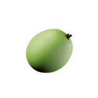 melon 3d rendering icon illustration png