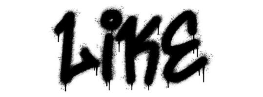 Spray Painted Graffiti like Word Sprayed isolated with a white background. vector