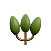 Olive Ast 3d Rendern Symbol Illustration png