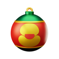 navidad 3d representación icono ilustración png