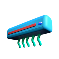 lucht conditioner 3d renderen icoon illustratie png