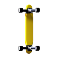 skateboard 3d rendering icon illustration png