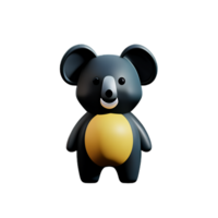 koala 3d rendering icon illustration png