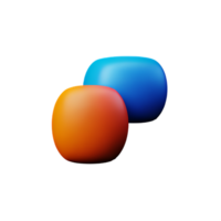 color paleta 3d representación icono ilustración png