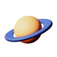 Saturn 3d Rendern Symbol Illustration png
