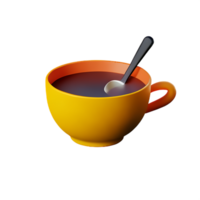 soup 3d rendering icon illustration png