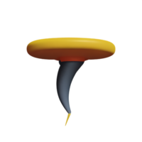 tornado 3d representación icono ilustración png