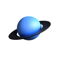 Saturne 3d le rendu icône illustration png