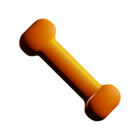 dog bone 3d rendering icon illustration png