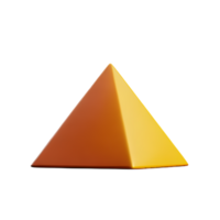 pyramide 3d le rendu icône illustration png