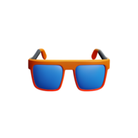 œil des lunettes 3d le rendu icône illustration png