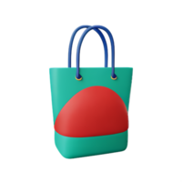 el plastico bolso 3d representación icono ilustración png