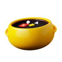 soupe 3d le rendu icône illustration png