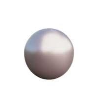 pearl 3d rendering icon illustration png