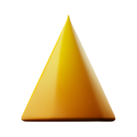 pyramid 3d tolkning ikon illustration png