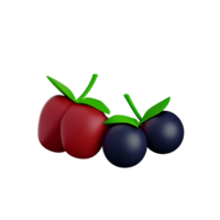 Beeren 3d Rendern Symbol Illustration png