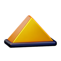 piramide 3d renderen icoon illustratie png