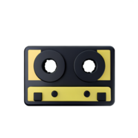 cassette plakband 3d renderen icoon illustratie png