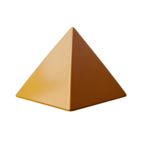 Pyramide 3d Rendern Symbol Illustration png