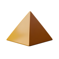 piramide 3d renderen icoon illustratie png