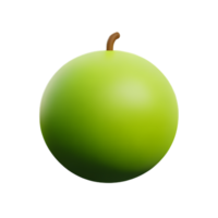 melon 3d tolkning ikon illustration png