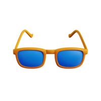 œil des lunettes 3d le rendu icône illustration png