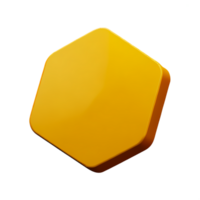 nid d'abeille 3d le rendu icône illustration png