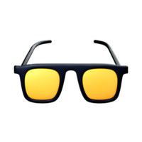 œil des lunettes 3d le rendu icône illustration png