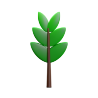 foliage 3d rendering icon illustration png