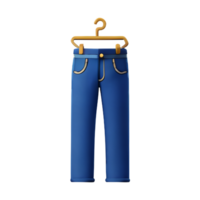 jeans 3d tolkning ikon illustration png