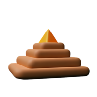 pyramide 3d le rendu icône illustration png