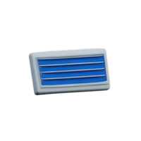 air conditioner 3d rendering icon illustration png