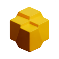 honeycomb 3d rendering icon illustration png