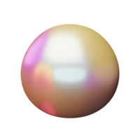 pearl 3d rendering icon illustration png