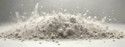 Abstract texture dust particle and dust grain on white background.. AI generated photo