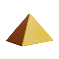 piramide 3d renderen icoon illustratie png