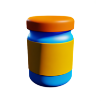 jar 3d rendering icon illustration png