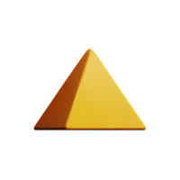 piramide 3d renderen icoon illustratie png